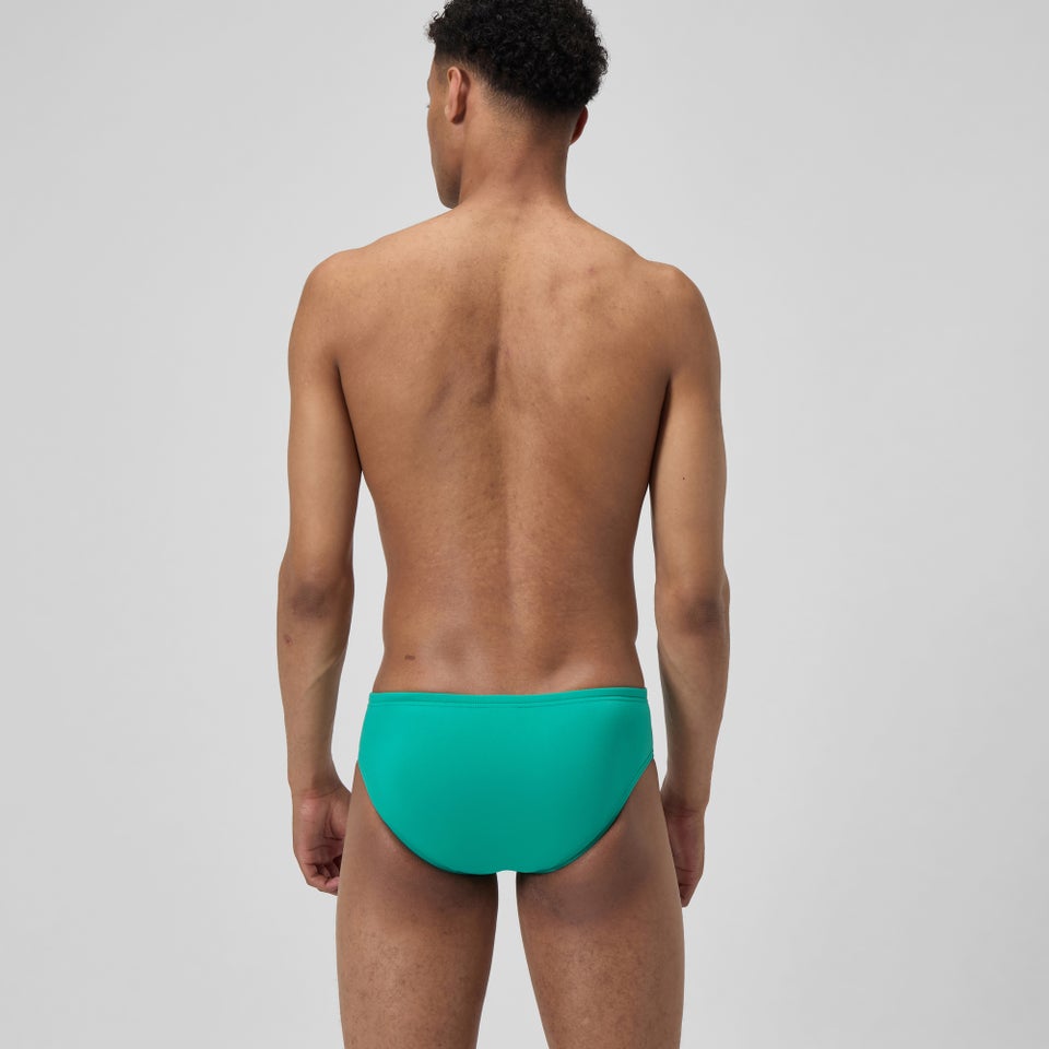 Men's Solid One Brief Green