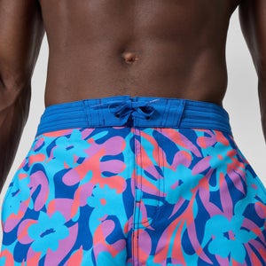 Men's Printed 20'' Bondi Swim Shorts Blue/Pink
