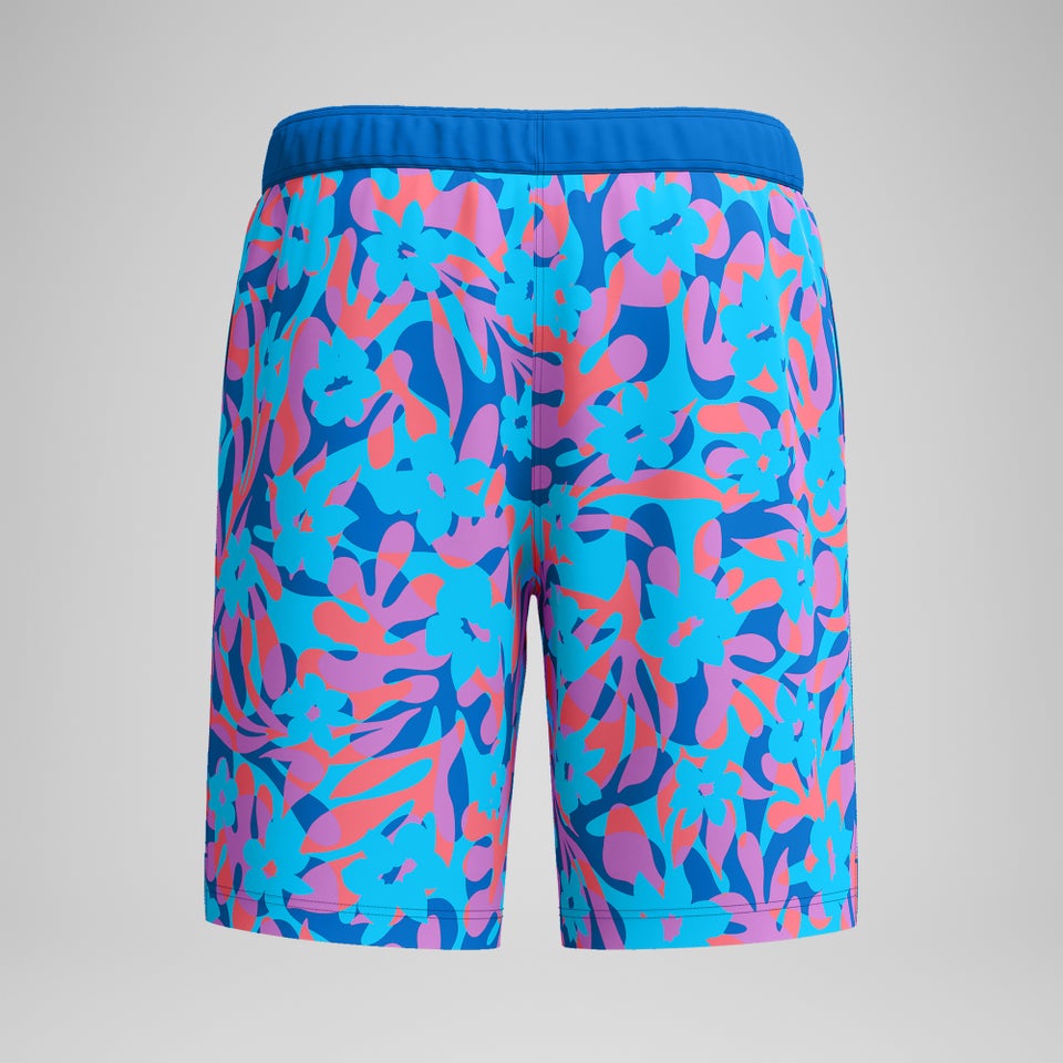 Men's Printed 20'' Bondi Swim Shorts Blue/Pink