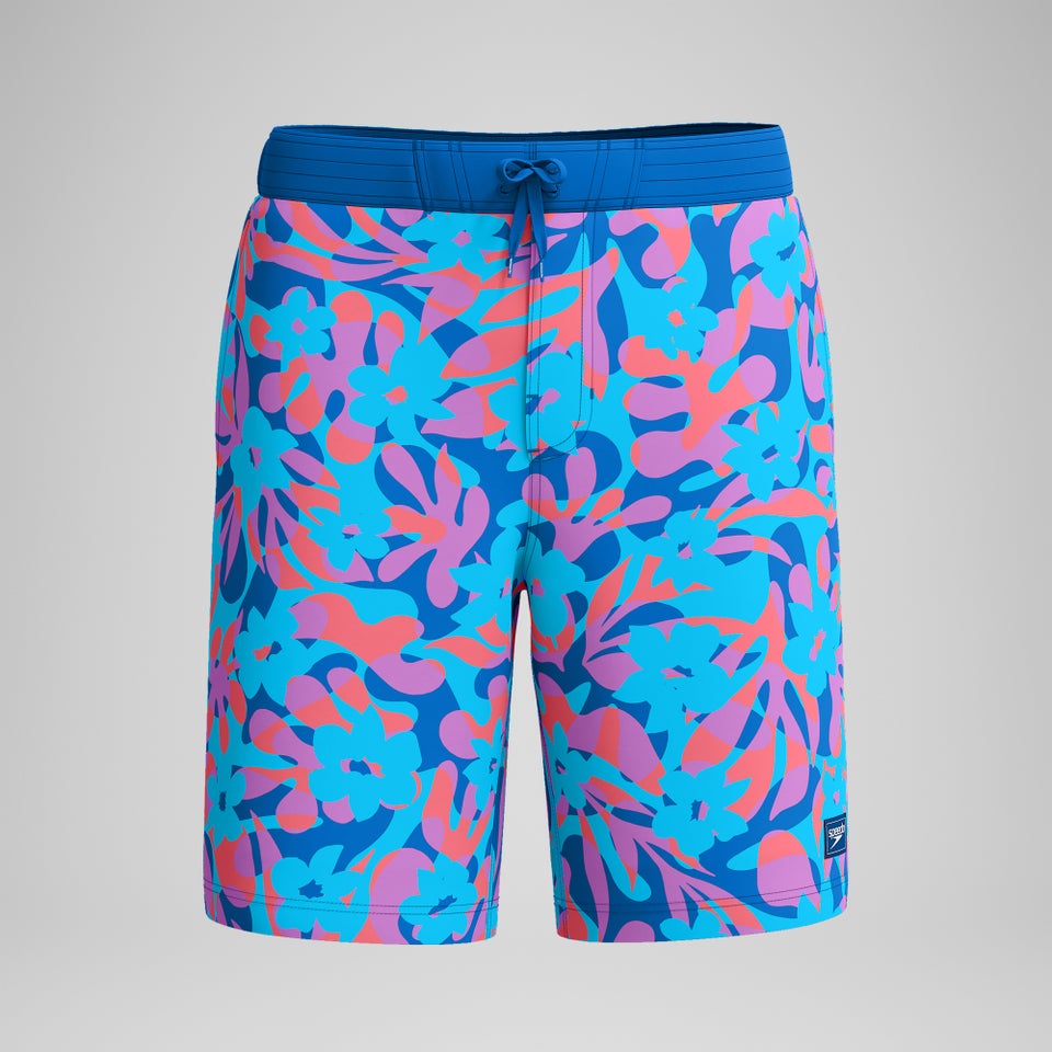 Men's Printed 20'' Bondi Swim Shorts Blue/Pink
