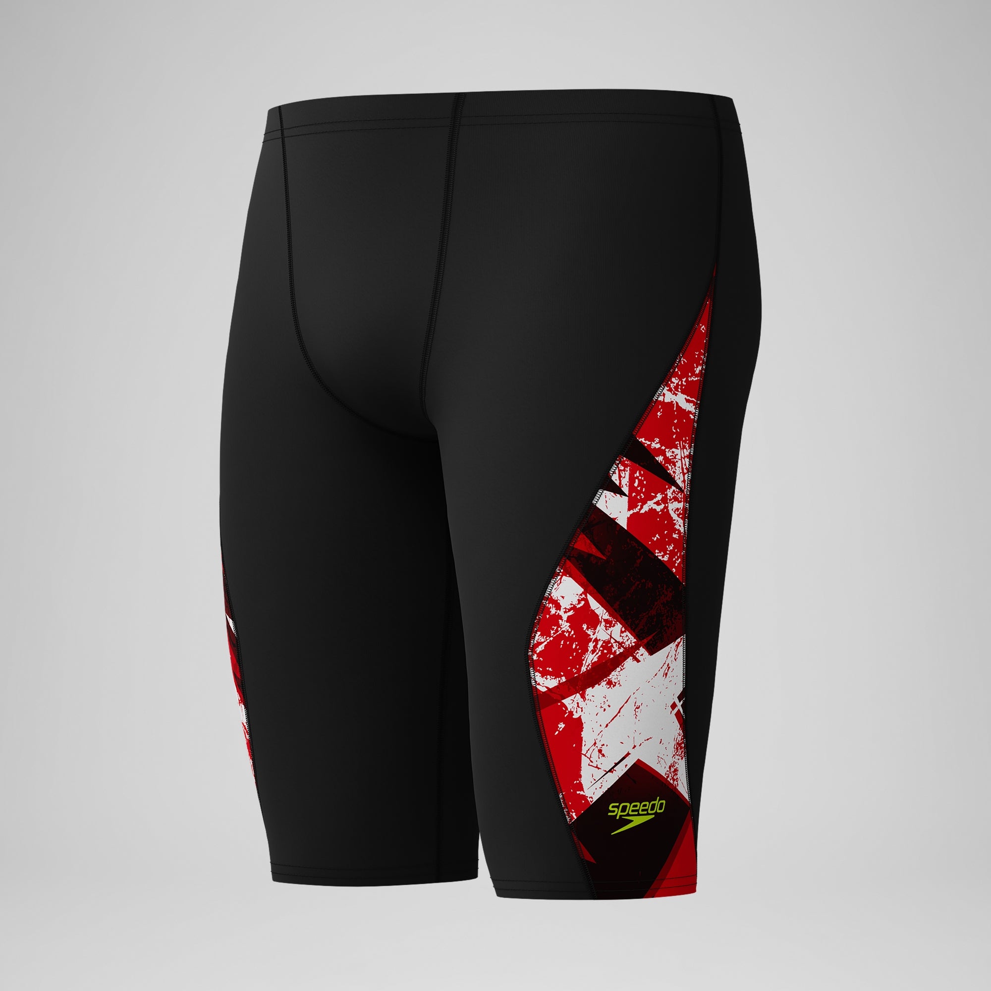 Boys Bolted Splice Jammer Black/Red | Speedo USA