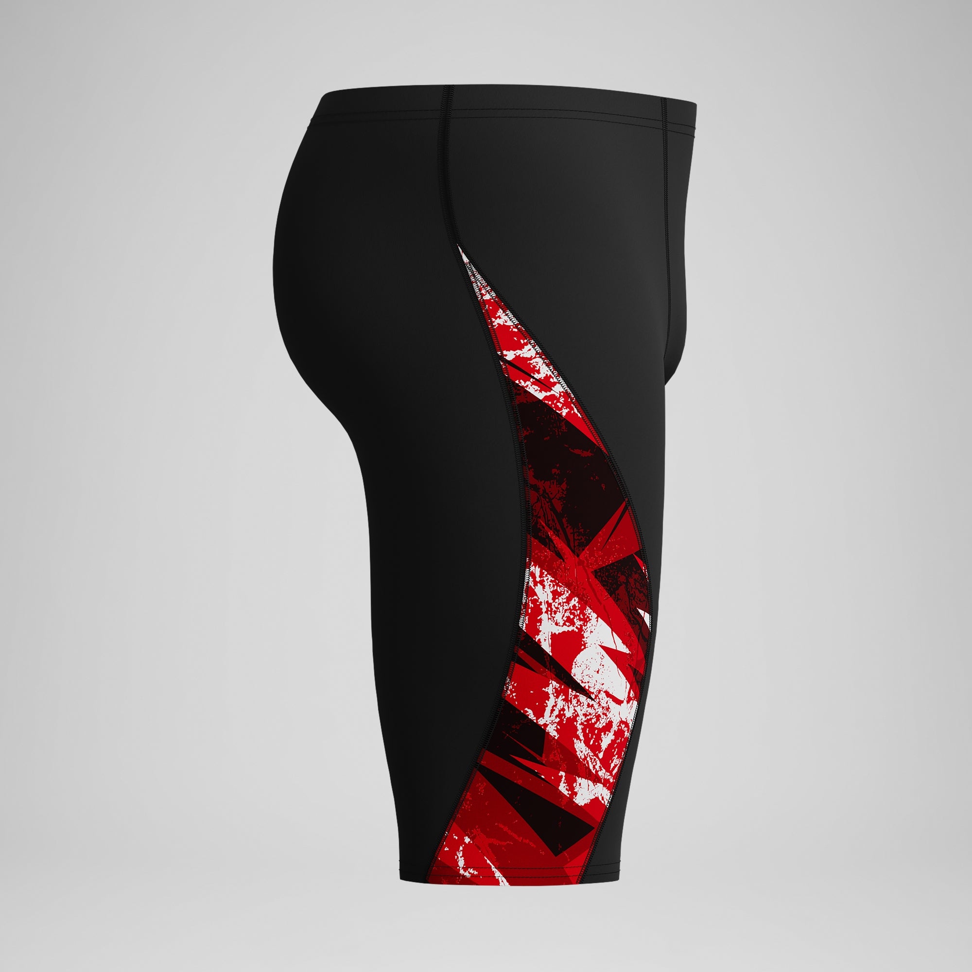 Boys Bolted Splice Jammer Black/Red | Speedo USA