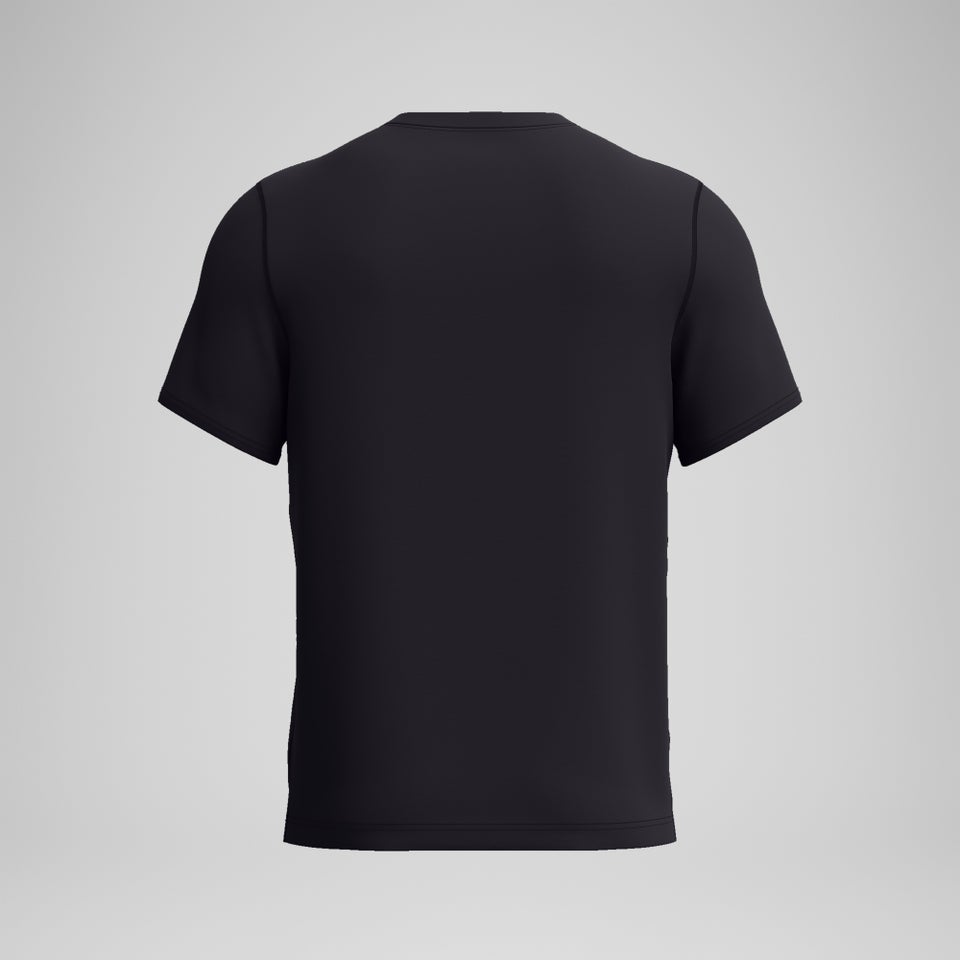Men's Graphic Short Sleeve Rashguard Black
