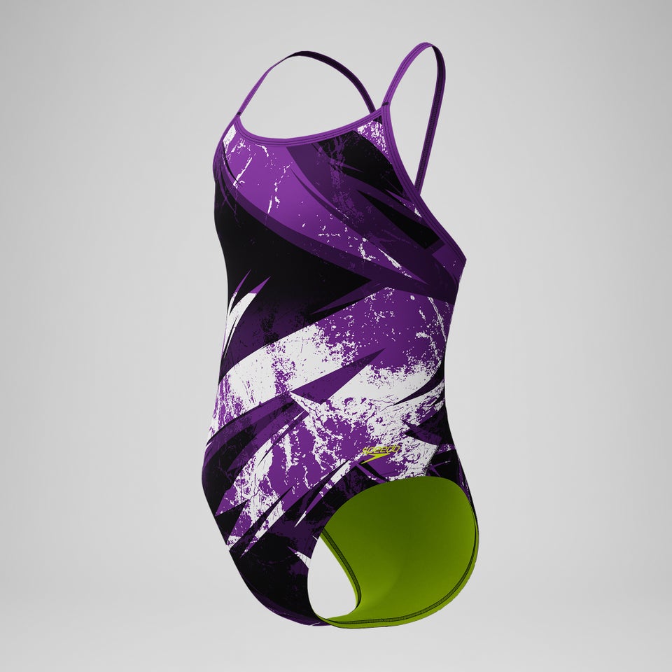 Girl's Bolted Flyback One Piece Black/Red