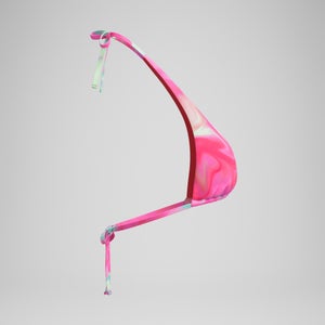 Haut de bikini Femme FLU3NTE convertible imprimé rose/corail