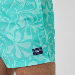 Short de bain Redondo Edge imprimé 35 cm, hommes, turquoise