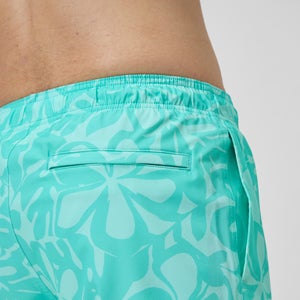 Short de bain Redondo Edge imprimé 35 cm, hommes, turquoise