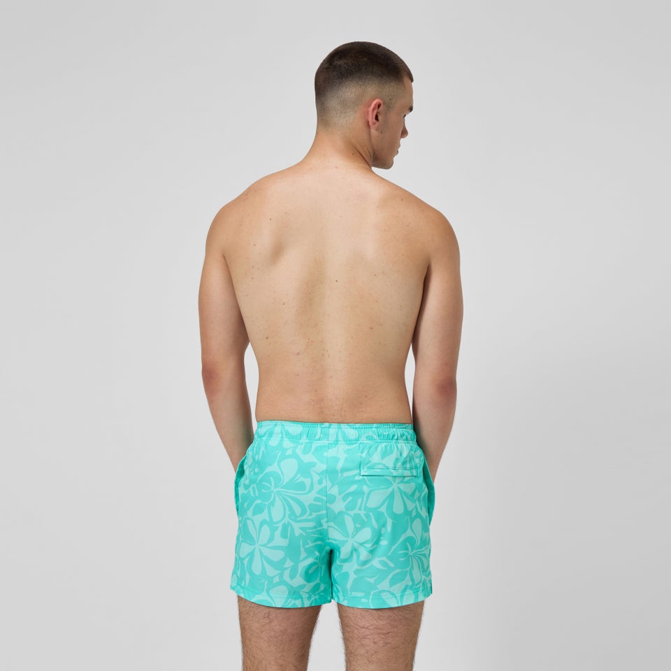 Men's Printed 14'' Redondo Edge Swim Shorts Turquoise