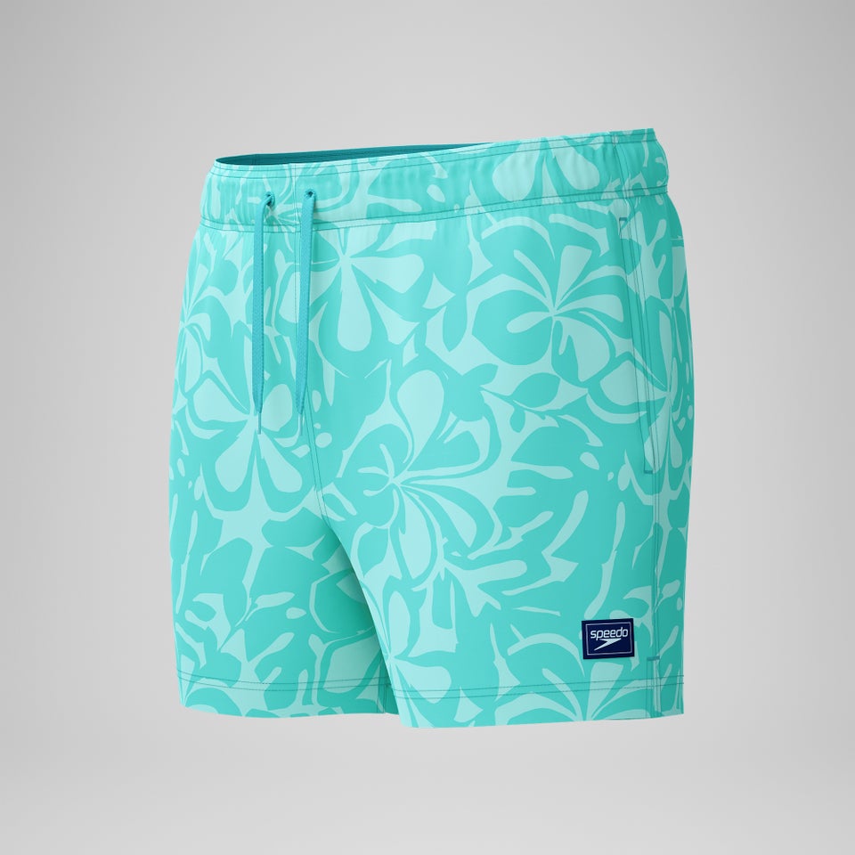 Men's Printed 14'' Redondo Edge Swim Shorts Turquoise