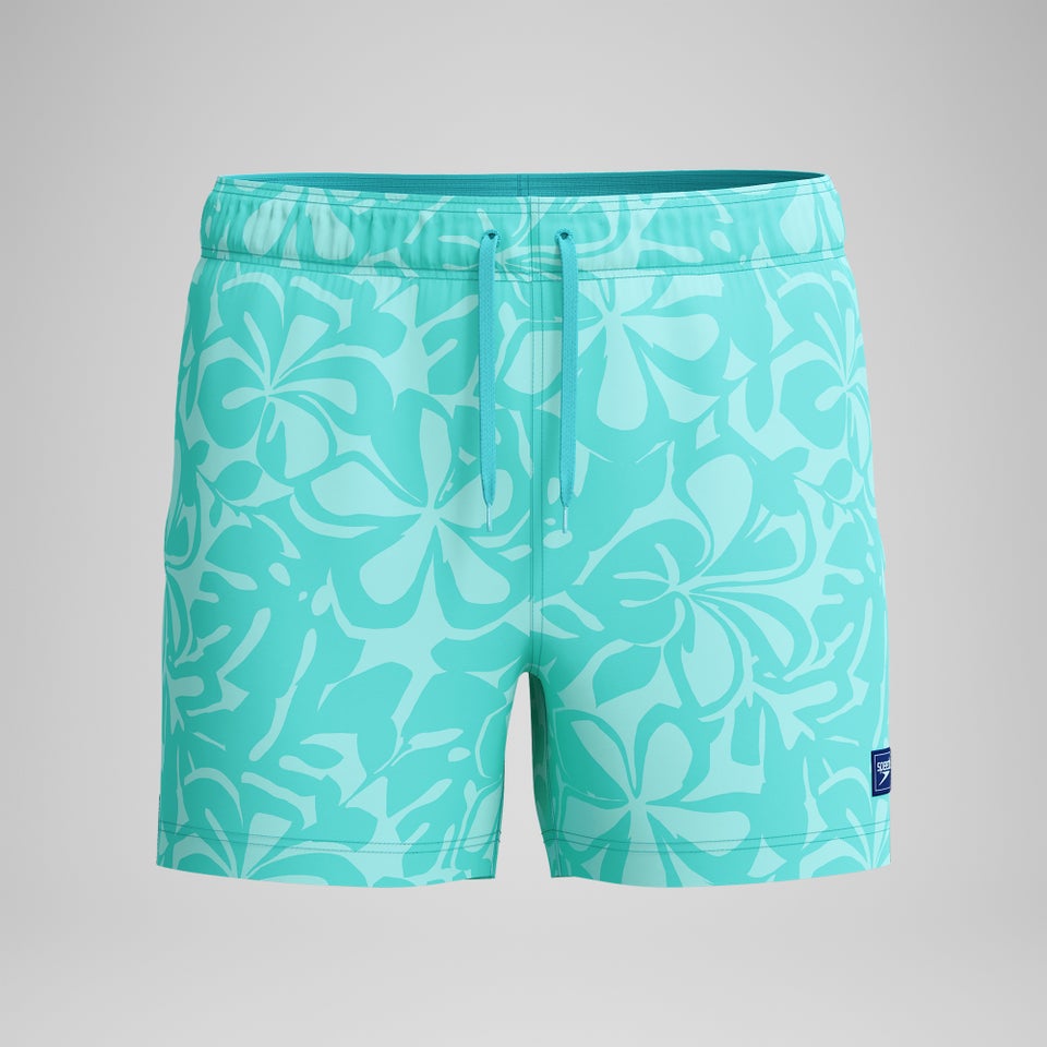 Men's Printed 14'' Redondo Edge Swim Shorts Turquoise