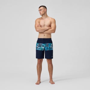 Men's Printed 20'' Bondi Swim Shorts Navy/Blue