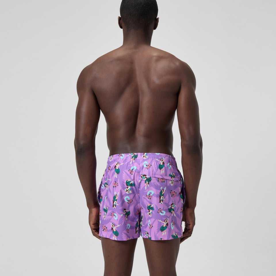 Short de bain Redondo Edge imprimé 35 cm, hommes, rose