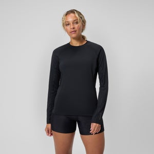 Women's Long Sleeve Swim Top Black