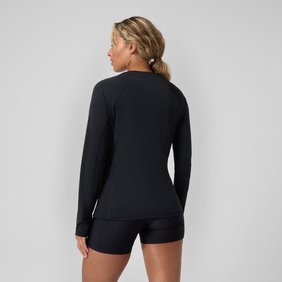 Women's Long Sleeve Rash Top Black