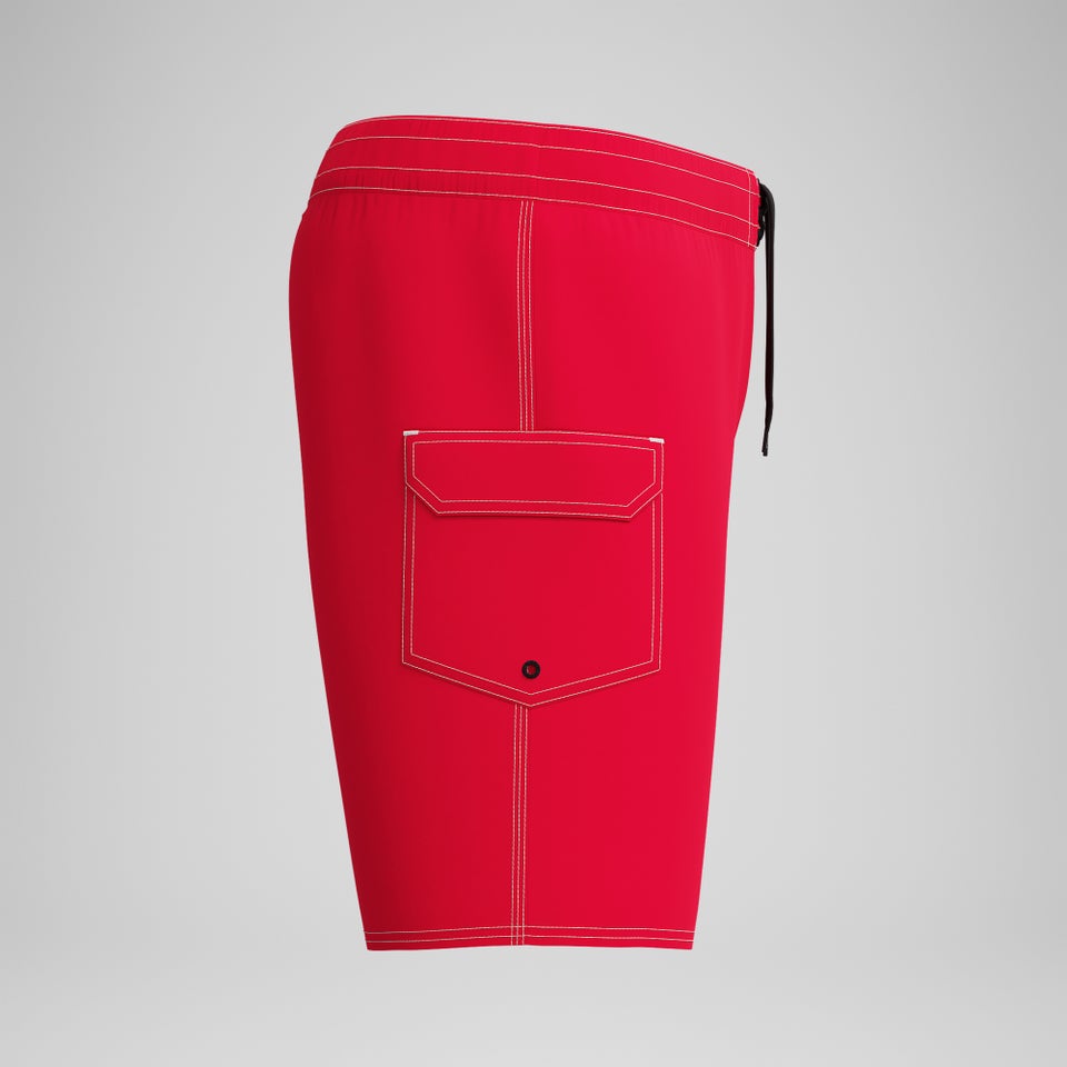 Men's Solid The Lookout Boardshort 18" Red