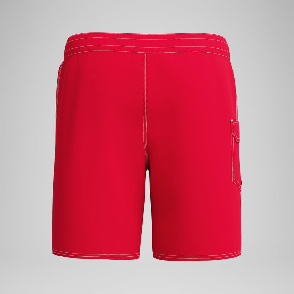 Men's Solid The Lookout Boardshort 18" Red