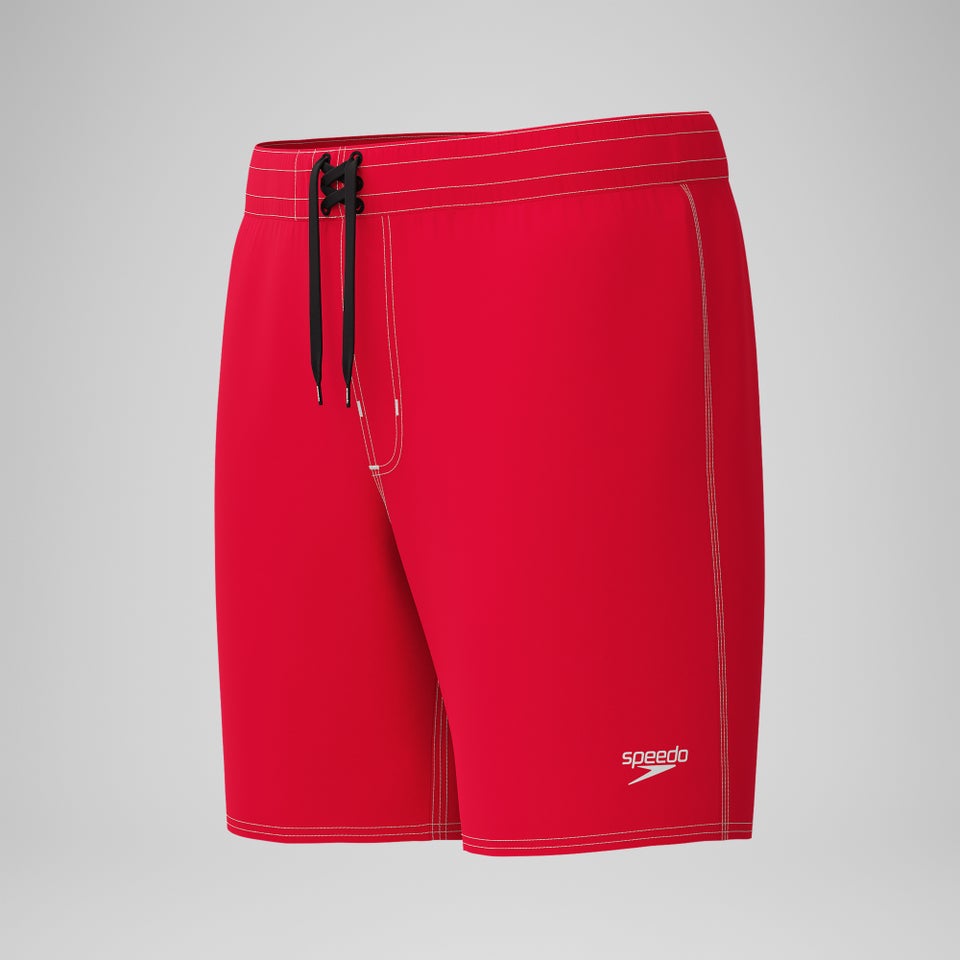 Men's Solid The Lookout Boardshort 18" Red