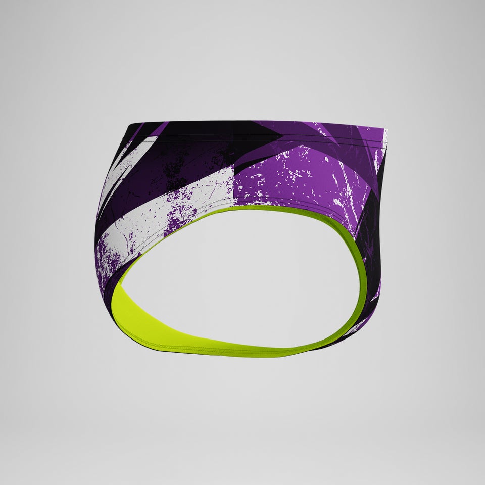 Boys Bolted Brief Purple