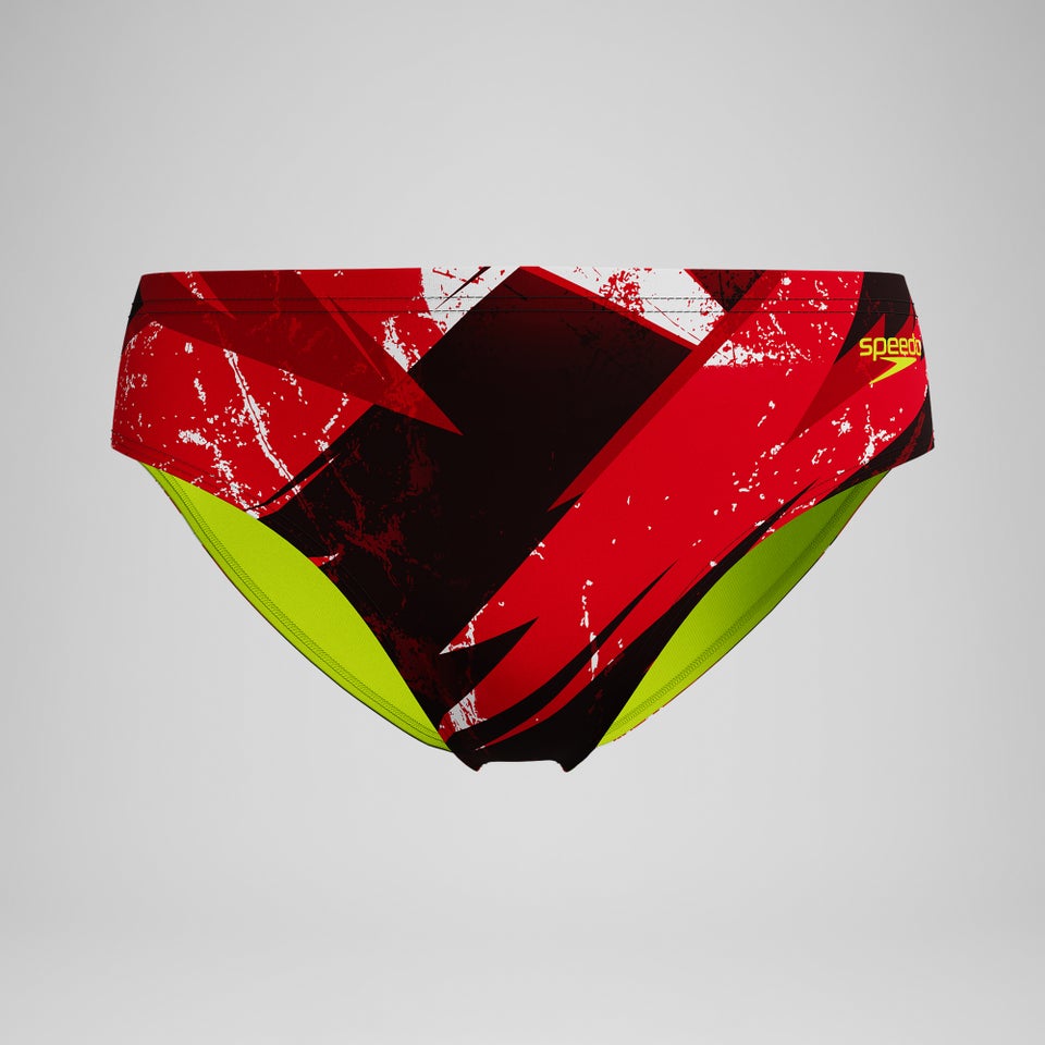 Boys Bolted Brief Red