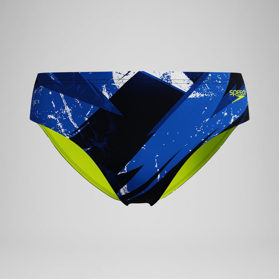Boys Bolted Brief Blue