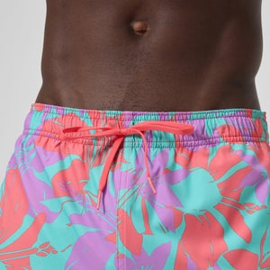 Short de bain Redondo Edge imprimé 35 cm, hommes, rose/orange