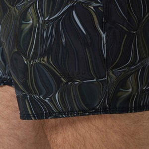 Men's Lookout Printed 16'' Swim Shorts Black/Green