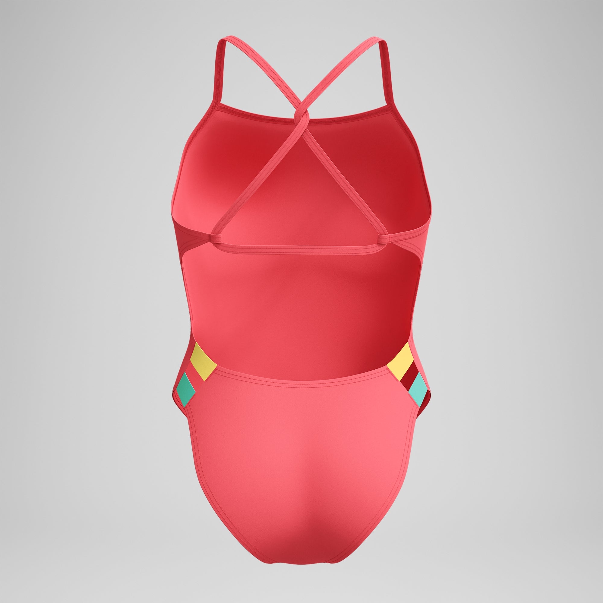 Women's Solid Twist Back One Piece Orange | Speedo USA