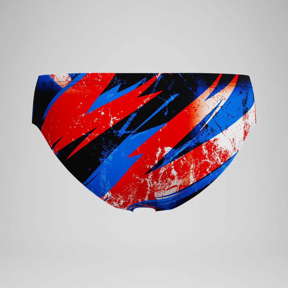 Boys Bolted Brief Red/Blue