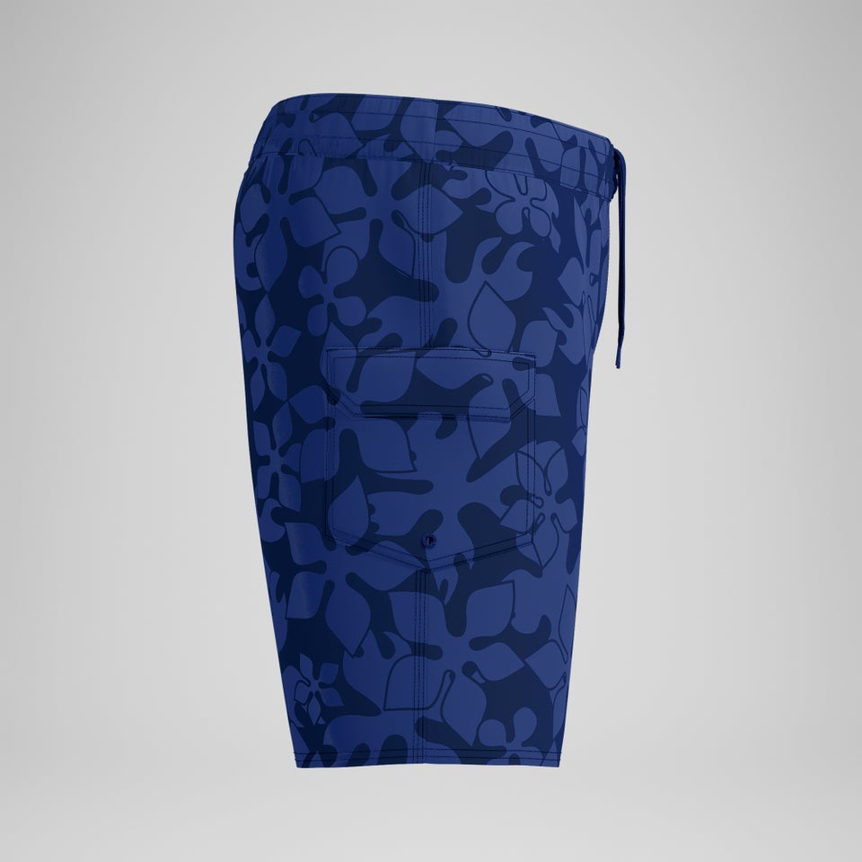 Men's Print Boardshort 18" Blue/Navy