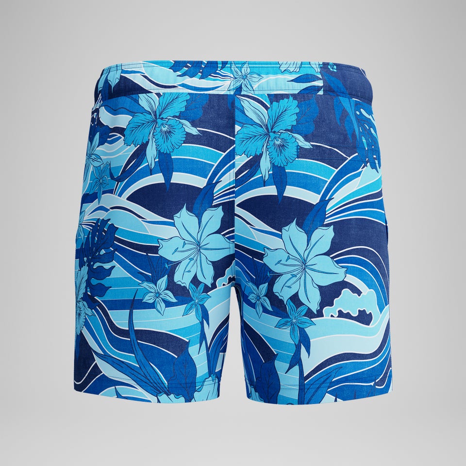 Men's Printed 16'' Redondo Edge Swim Shorts Navy/Blue
