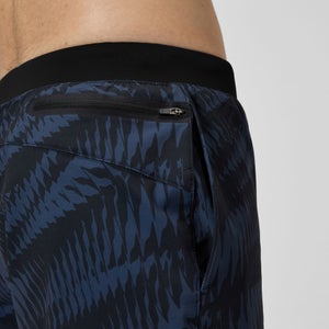 Lookout Bedruckte Badeshorts 40 cm Schwarz/Grau für Herren