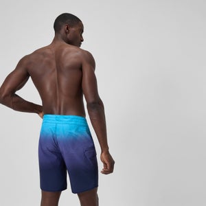 Men's Print Speedo Flex Boardshort 18" Blue