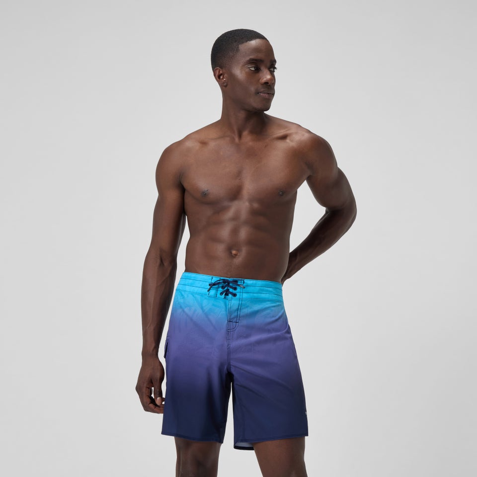 Men's Print Speedo Flex Boardshort 18" Blue