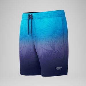 Men's Print Speedo Flex Boardshort 18" Blue