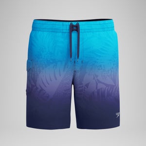 Men's Print Speedo Flex Boardshort 18" Blue