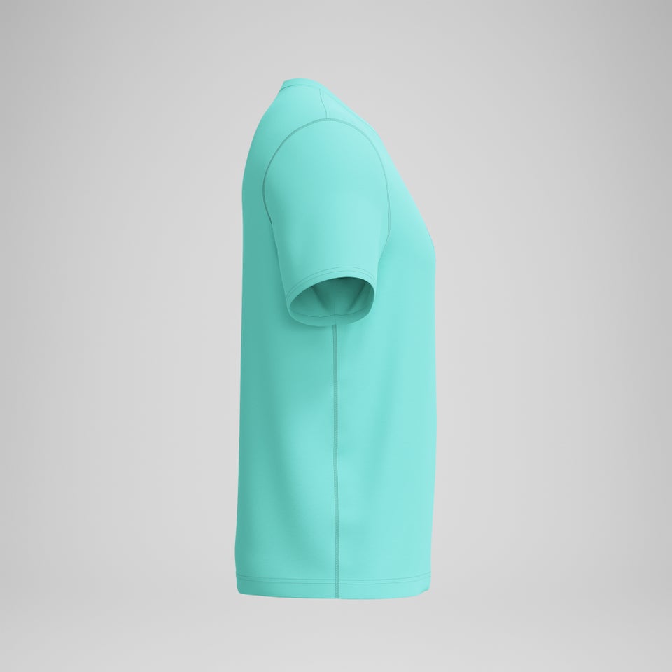 Men's Graphic Short Sleeve Rashguard Light Blue