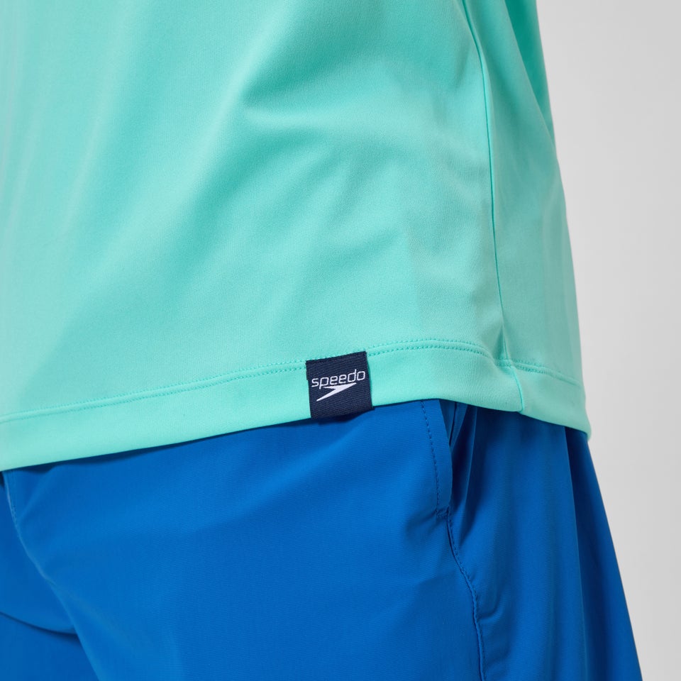 Men's Graphic Short Sleeve Rashguard Light Blue