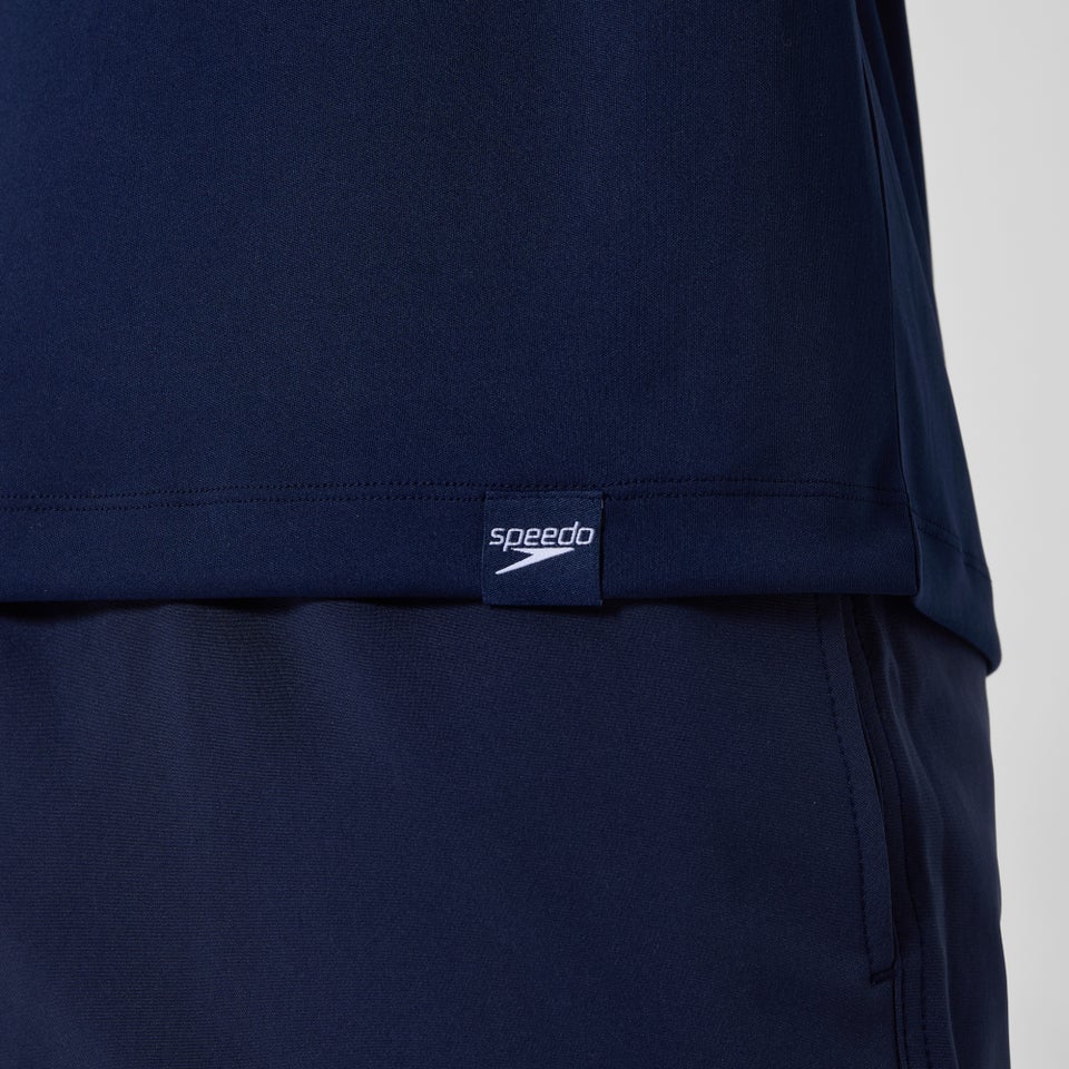 Maillot dermoprotecteur manches longues à motif graphique pour hommes, bleu marine