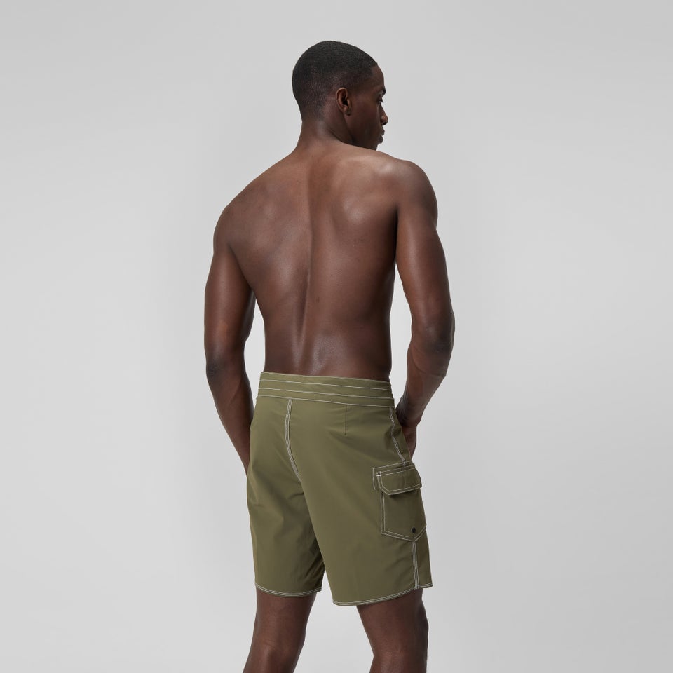 Combinaison modèle court couleur unie 18 po pour hommes, vert