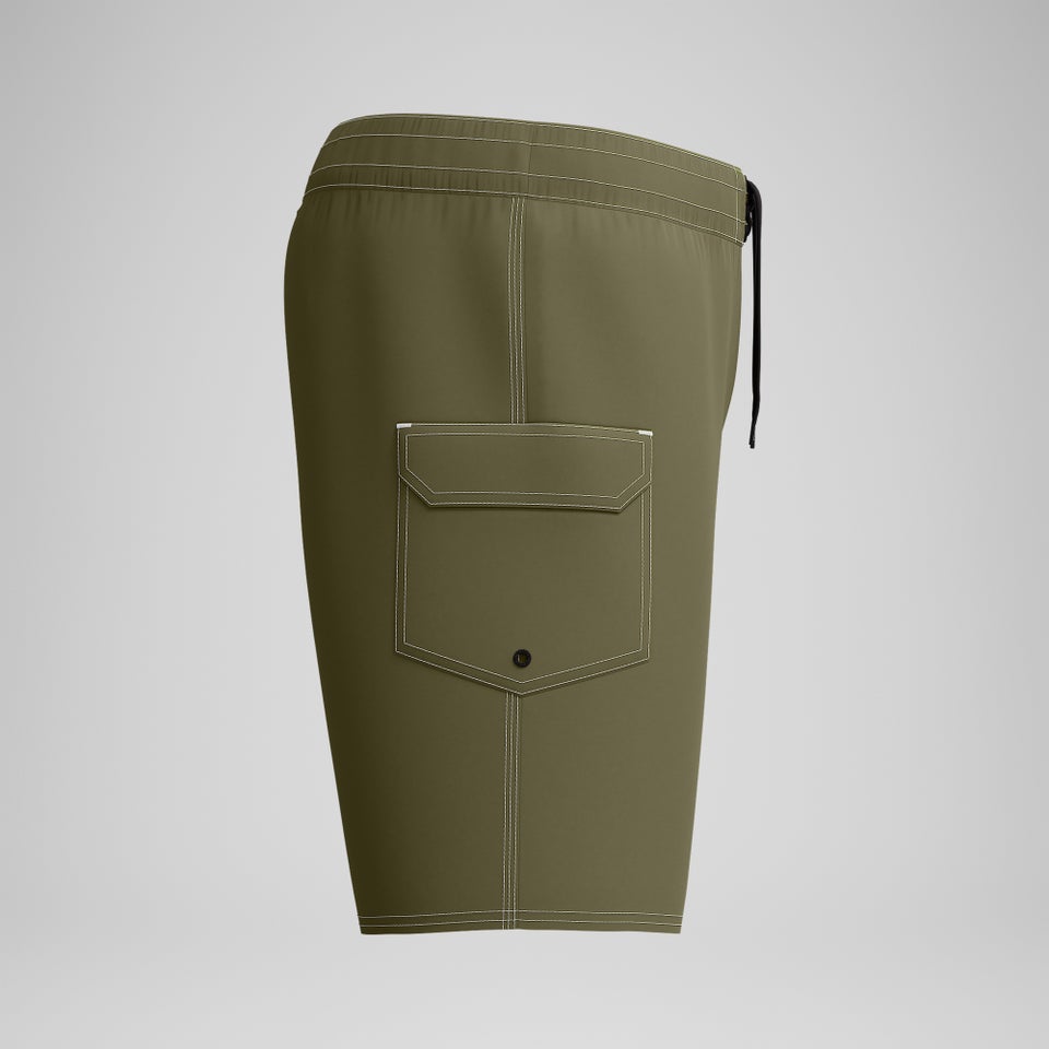 Combinaison modèle court couleur unie 18 po pour hommes, vert