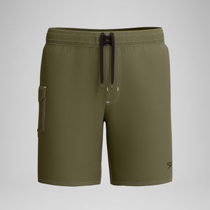 Combinaison modèle court couleur unie 18 po pour hommes, vert