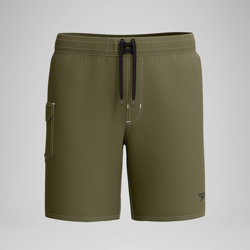 Combinaison modèle court couleur unie 18 po pour hommes, vert