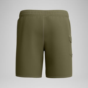 Combinaison modèle court couleur unie 18 po pour hommes, vert