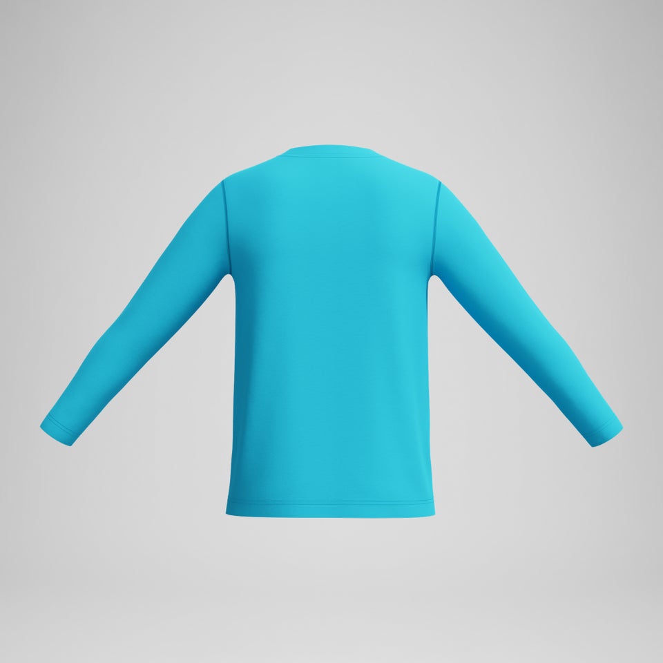 Boy's Graphic Long Sleeve Rashguard Blue