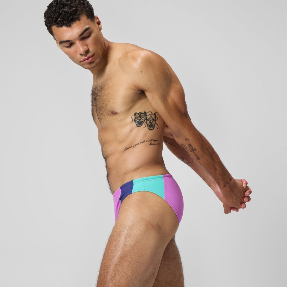 Men's Colorblock Solar Brief Pink/Blue