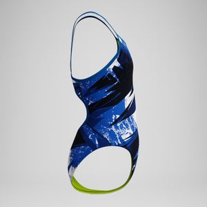 Girls Bolted Flyback One Piece Blue