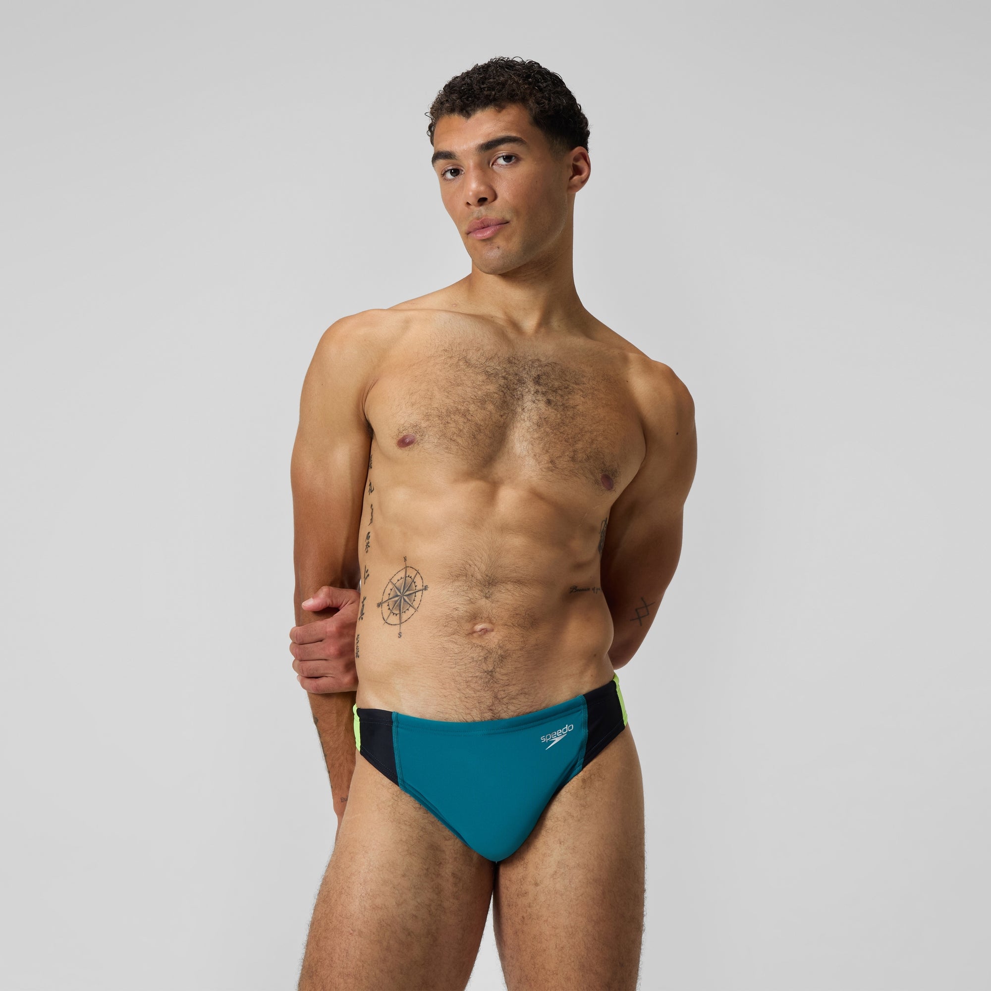Men's Colorblock Solar Brief Blue/Yellow | Speedo USA