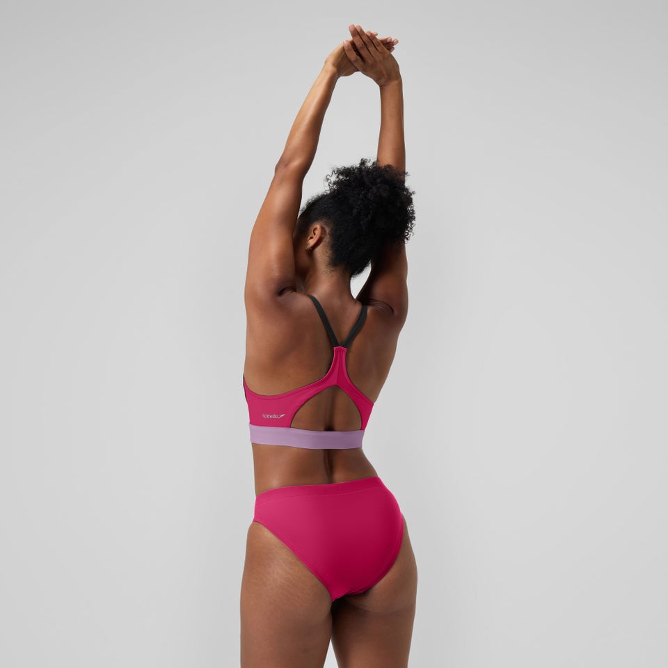 Women's Colorblock Bikini Top Pink