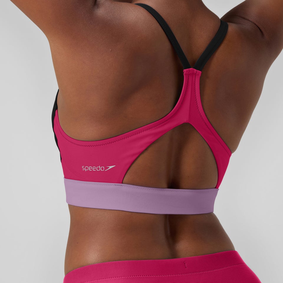 Women's Colorblock Bikini Top Pink