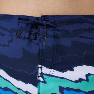 Men's Print Speedo 4way Flex Boardshort 18" Blue/White